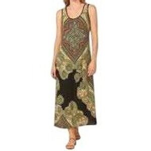 Boston Proper‎ Paisley Baroque Maxi Dress 16